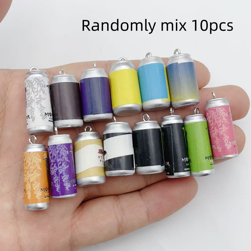 Resin Art Essentials - 10Pcs Mini Simulation Beverage Can Resin