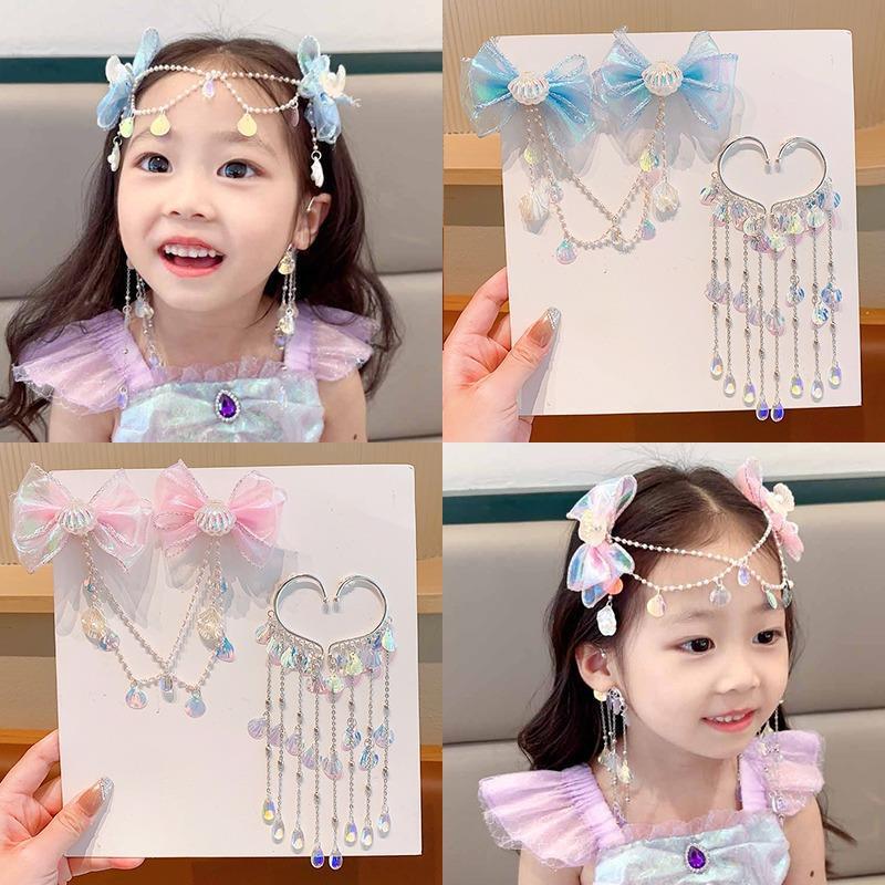 Resin Art For Kids - Cute Mermaid Hair Chain Faux Pearl