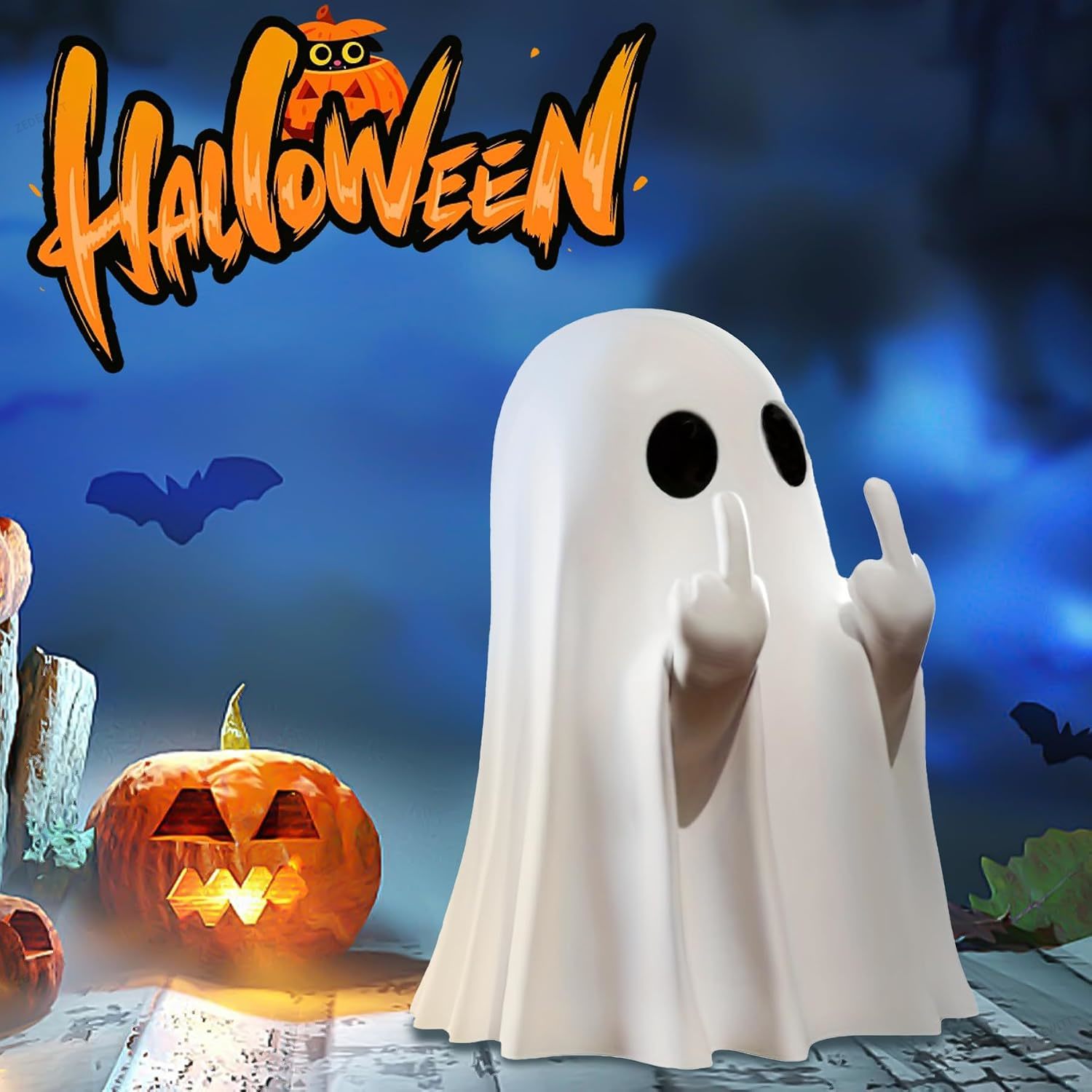 Halloween Ghost Figurine Funny - đánh giá và giá Resin Art Coffee Table