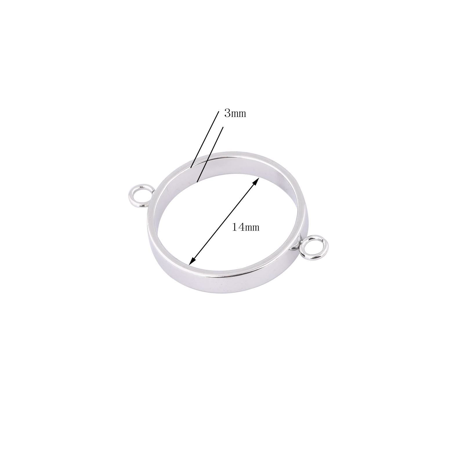 10pcs Stainless Steel 14mm Ope - đánh giá và giá Resin Art Jewellery Kit