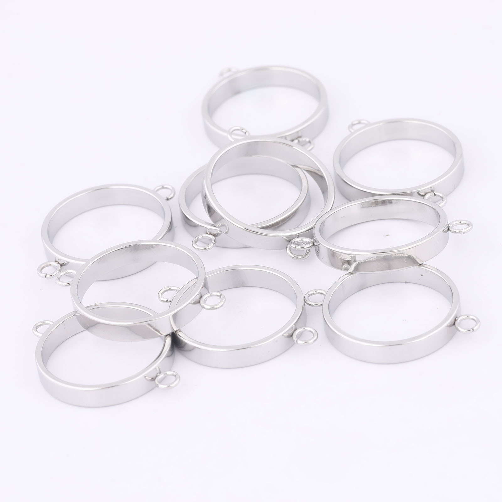 10pcs Stainless Steel 14mm Ope - đánh giá và giá Resin Art Jewellery Kit
