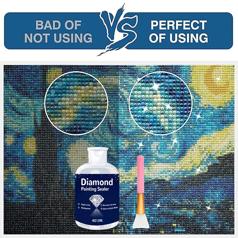 Diamond Painting Sealant, Art  - đánh giá và giá Resin Art Craft