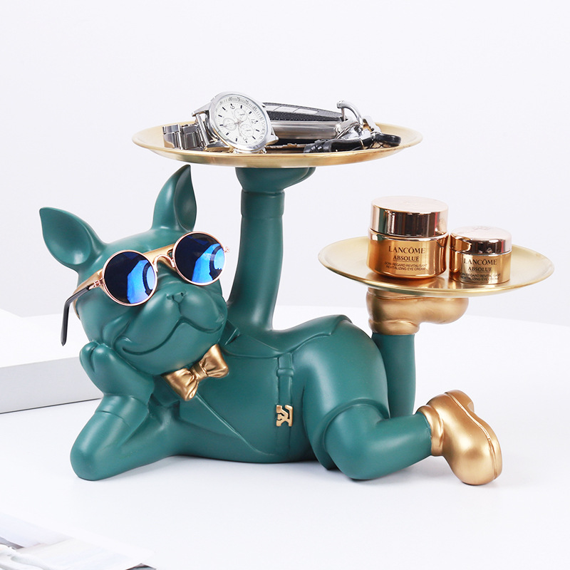 Resin Bulldog Desktop Storage  - đánh giá và giá Resin Art Table