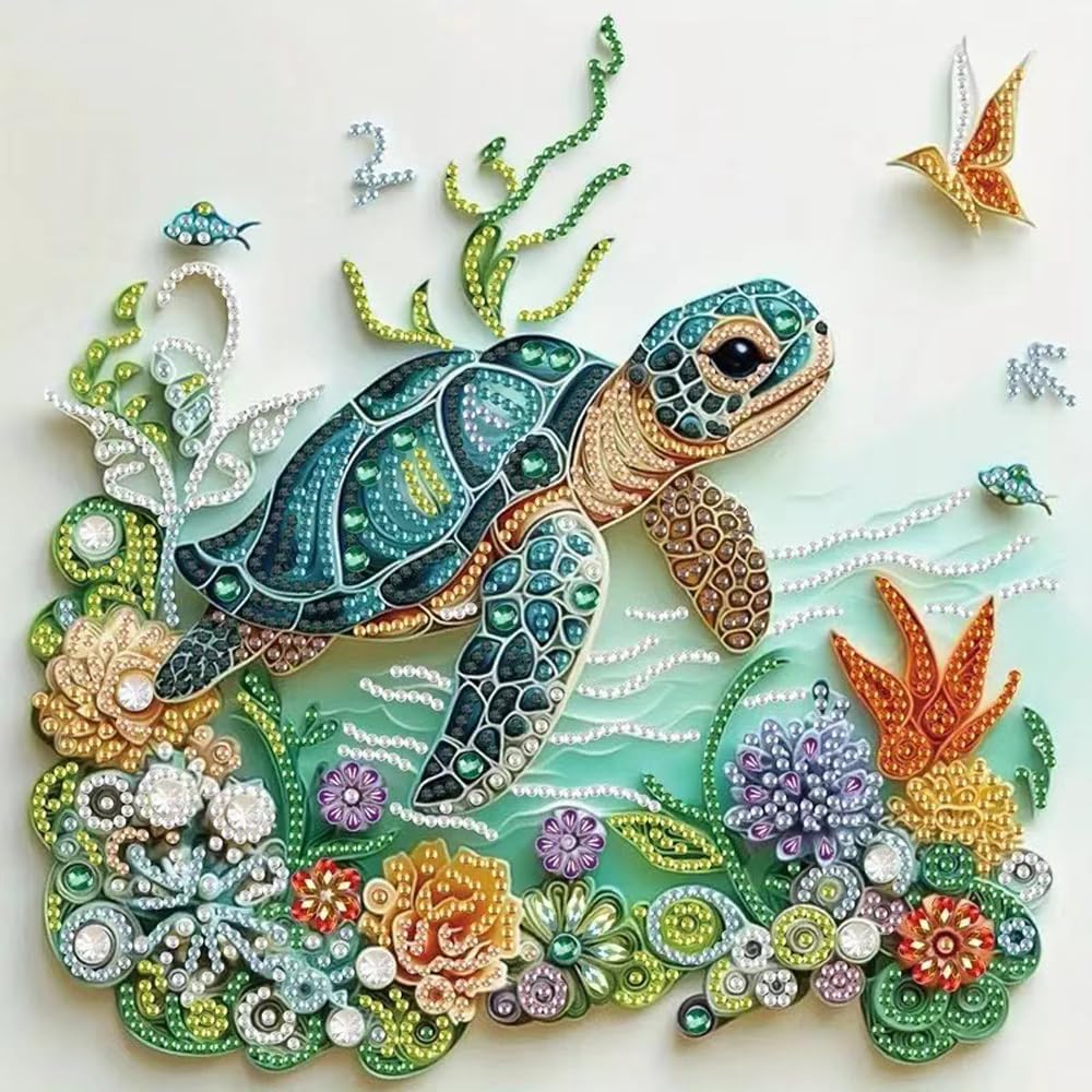 Sea Turtle Animal Diamond Pain - đánh giá và giá Resin Art Flower