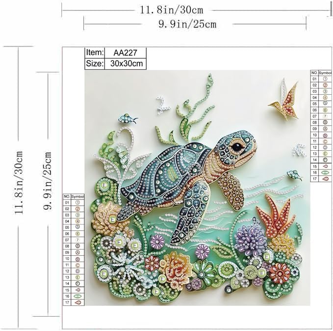 Sea Turtle Animal Diamond Pain - đánh giá và giá Resin Art Flower