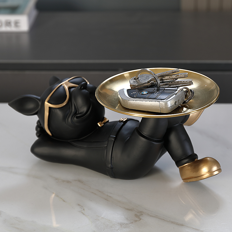 Cool French Bulldog Figurine W - đánh giá và giá Resin Art Table