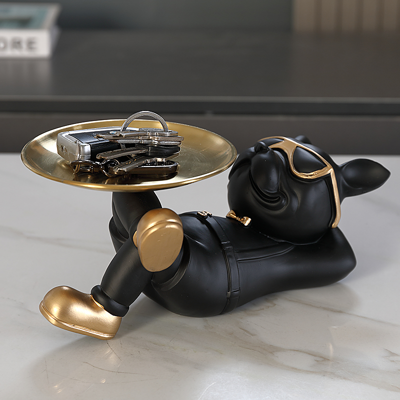 Cool French Bulldog Figurine W - đánh giá và giá Resin Art Table