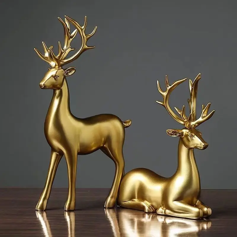 Deer Statue Standing and Sitti - đánh giá và giá Resin Art Table