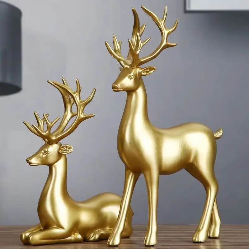 Deer Statue Standing and Sitti - đánh giá và giá Resin Art Table
