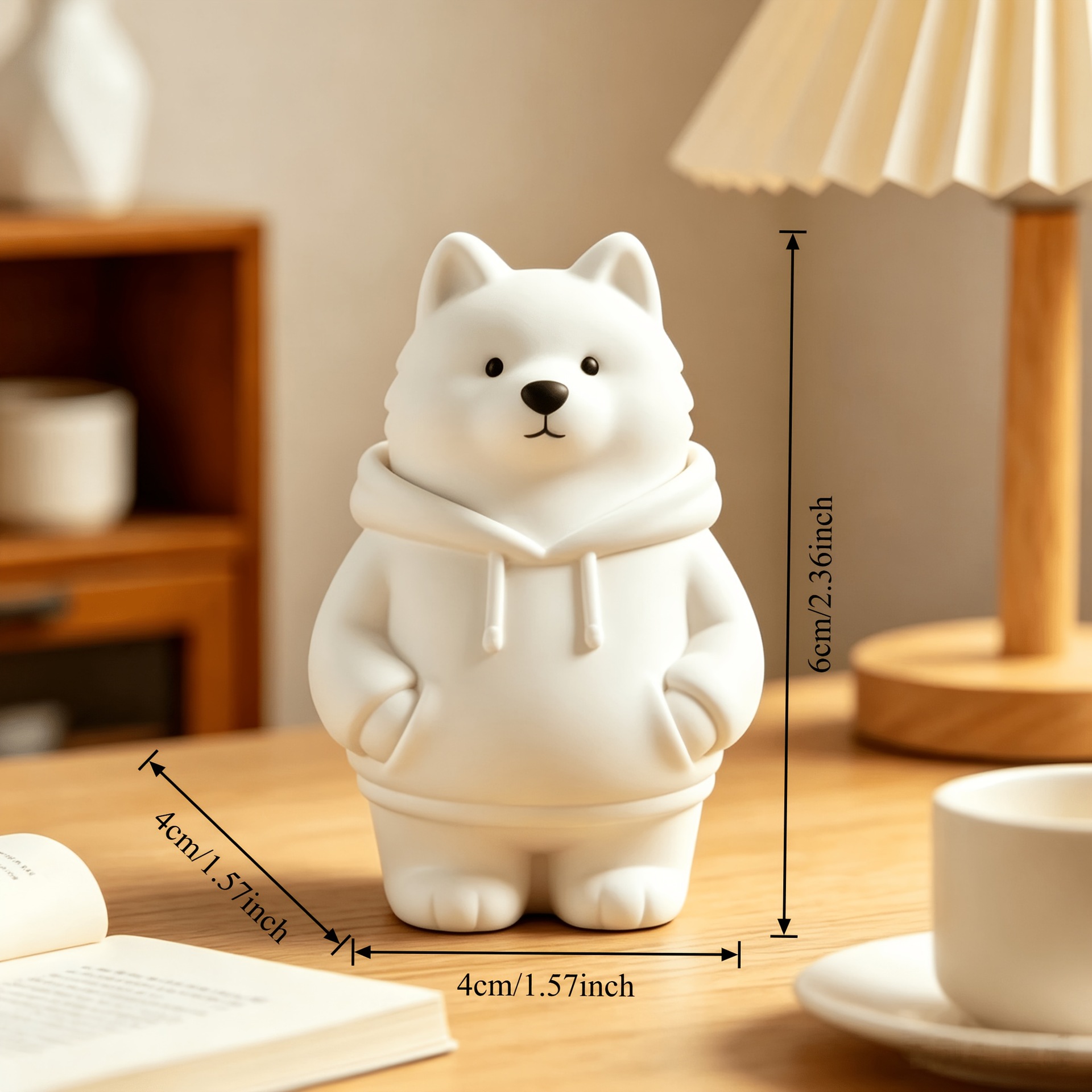 3D printed hoodie Samoyed hand - đánh giá và giá Resin Art Coffee Table