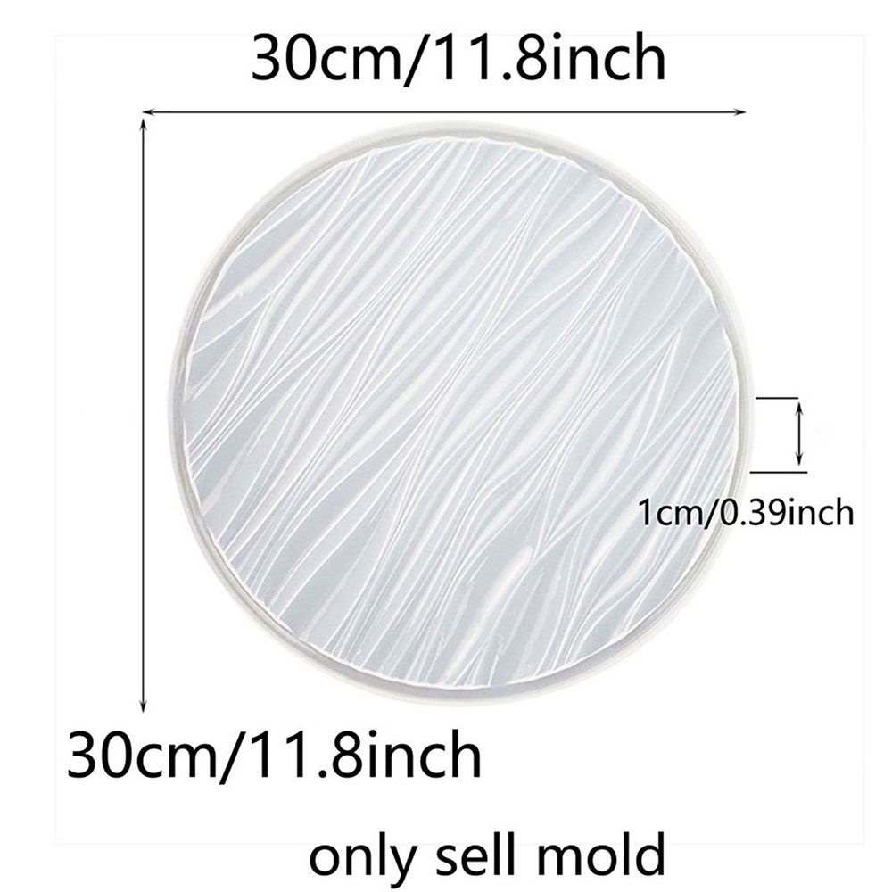 Large Round Tray Silicone Mold - đánh giá và giá Resin Art Letters