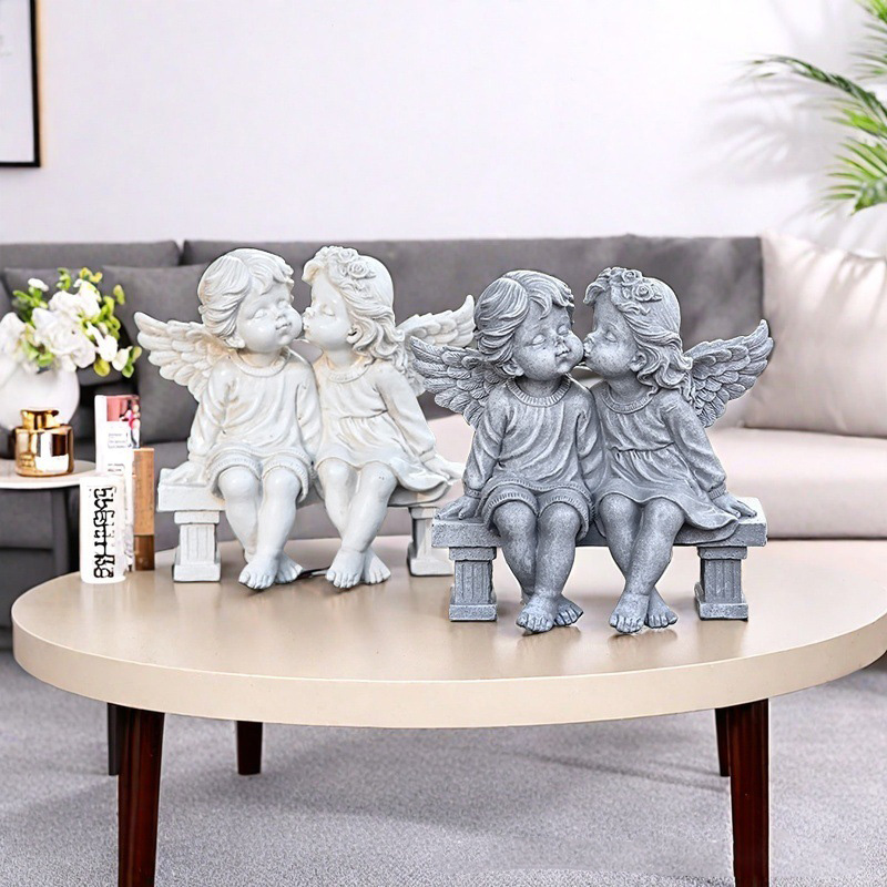 Resin Love Angel Sculptures an - đánh giá và giá Resin Art Table
