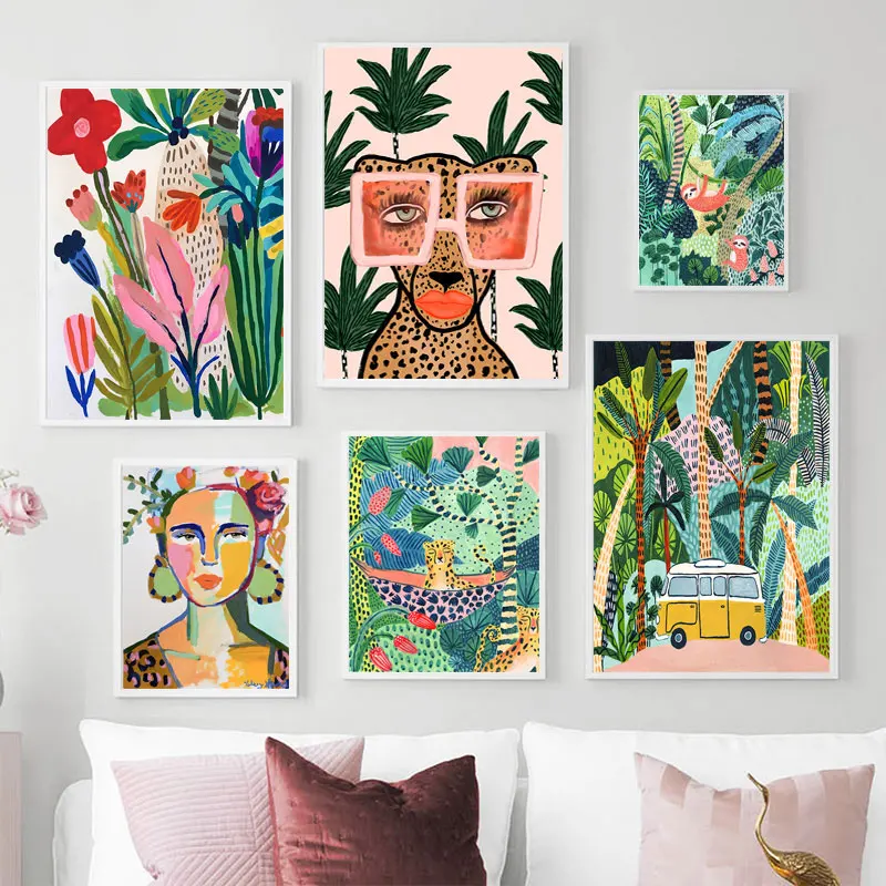 Frameless,Tropical Colorful Gi - đánh giá và giá Resin Art Flower