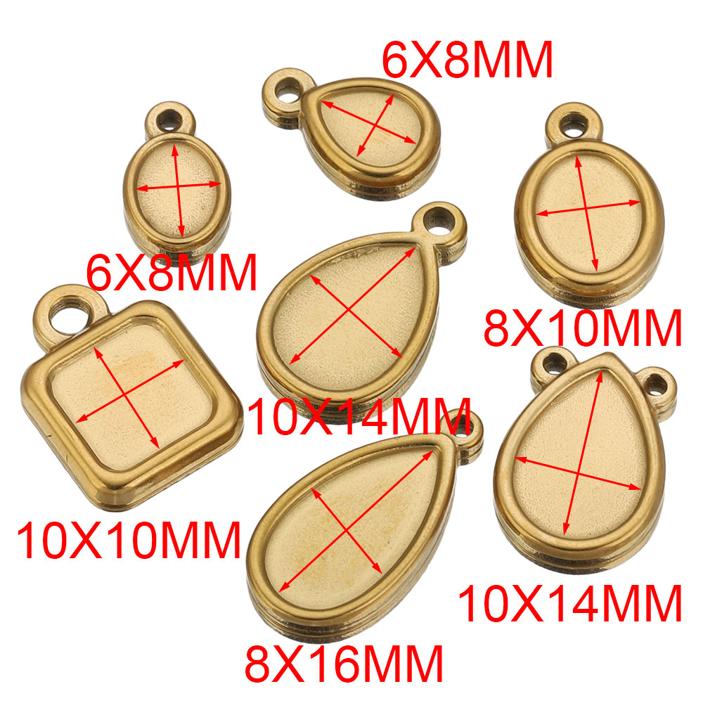 5pcs Stainless Steel Square Dr - đánh giá và giá Resin Art Jewellery Kit