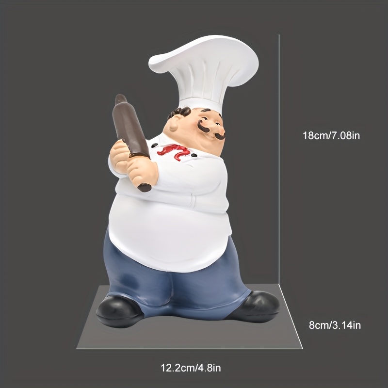 Mustache Chef-Chef Resin Statu - đánh giá và giá Resin Art Table