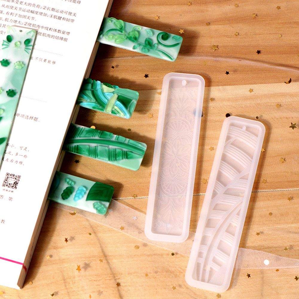 Leaves Bookmark Silicone Mold  - đánh giá và giá Resin Art Letters