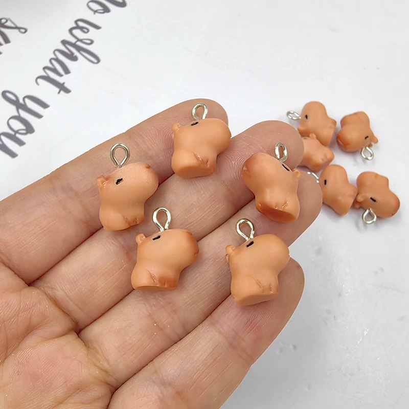 10pcs Cute Small Capybara Char - đánh giá và giá Resin Art Jewellery Kit