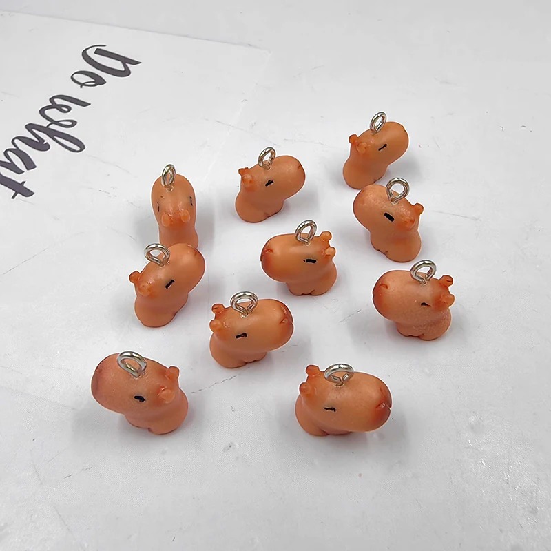 10pcs Cute Small Capybara Char - đánh giá và giá Resin Art Jewellery Kit