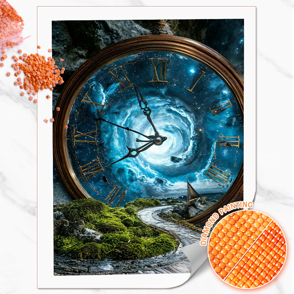 Huacan Full Square Round Diamo - đánh giá và giá Resin Art Watch