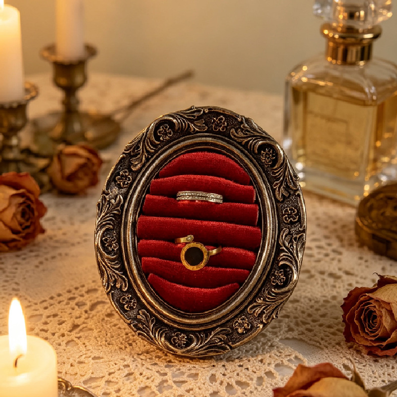 Retro Acanthus Patterned Oval  - đánh giá và giá Resin Art Table
