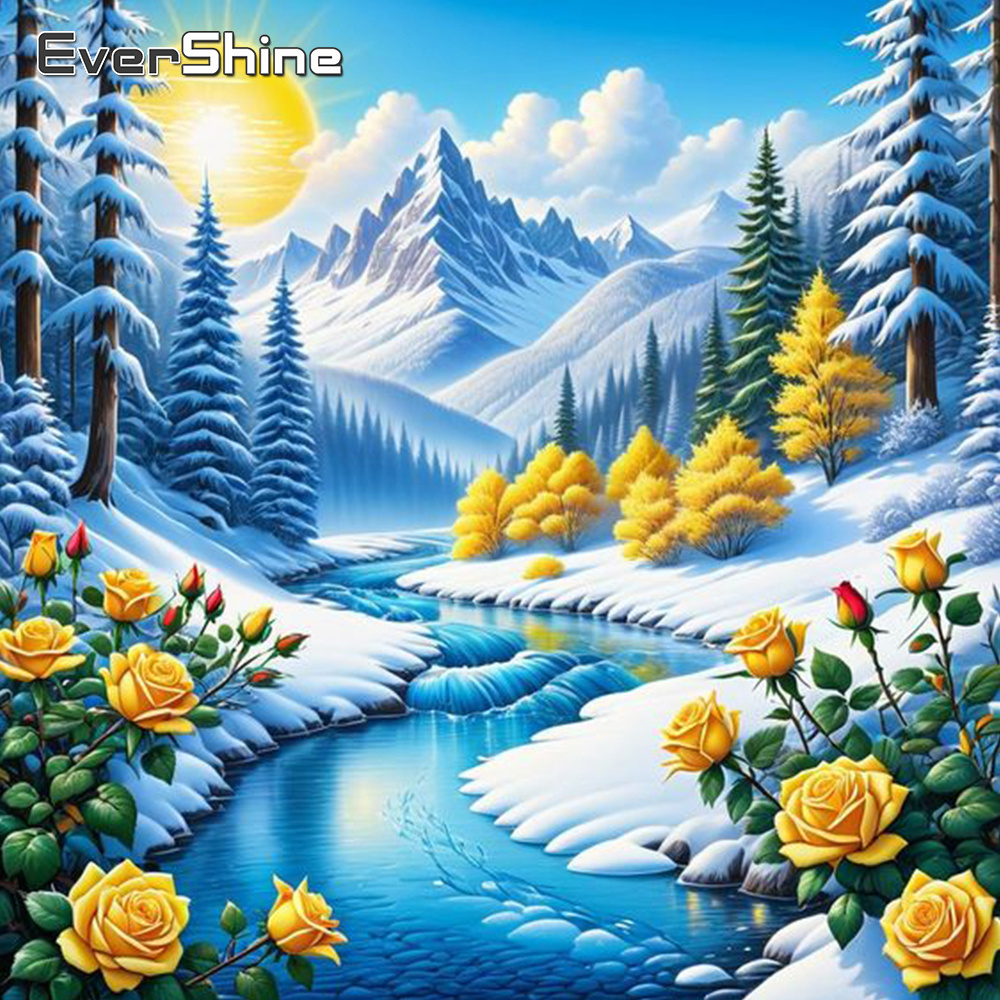 Evershine River Diamond Painti - đánh giá và giá Resin Art Flower