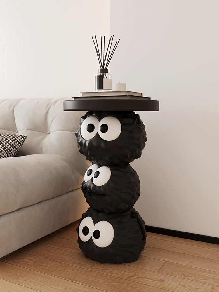 Creative Cartoon Coal Ball Cof - đánh giá và giá Resin Art Coffee Table