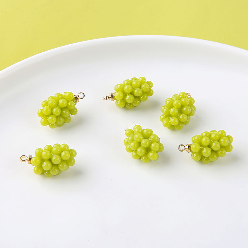 6pcs Cute Little Grapes Resin  - đánh giá và giá Resin Art Jewellery Kit