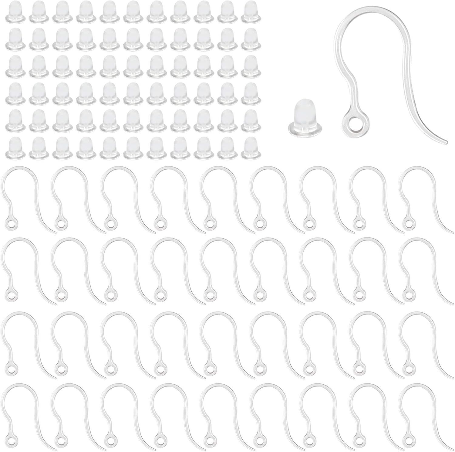 40pcs Clear Plastic Earring Ho - đánh giá và giá Resin Art Jewellery Kit