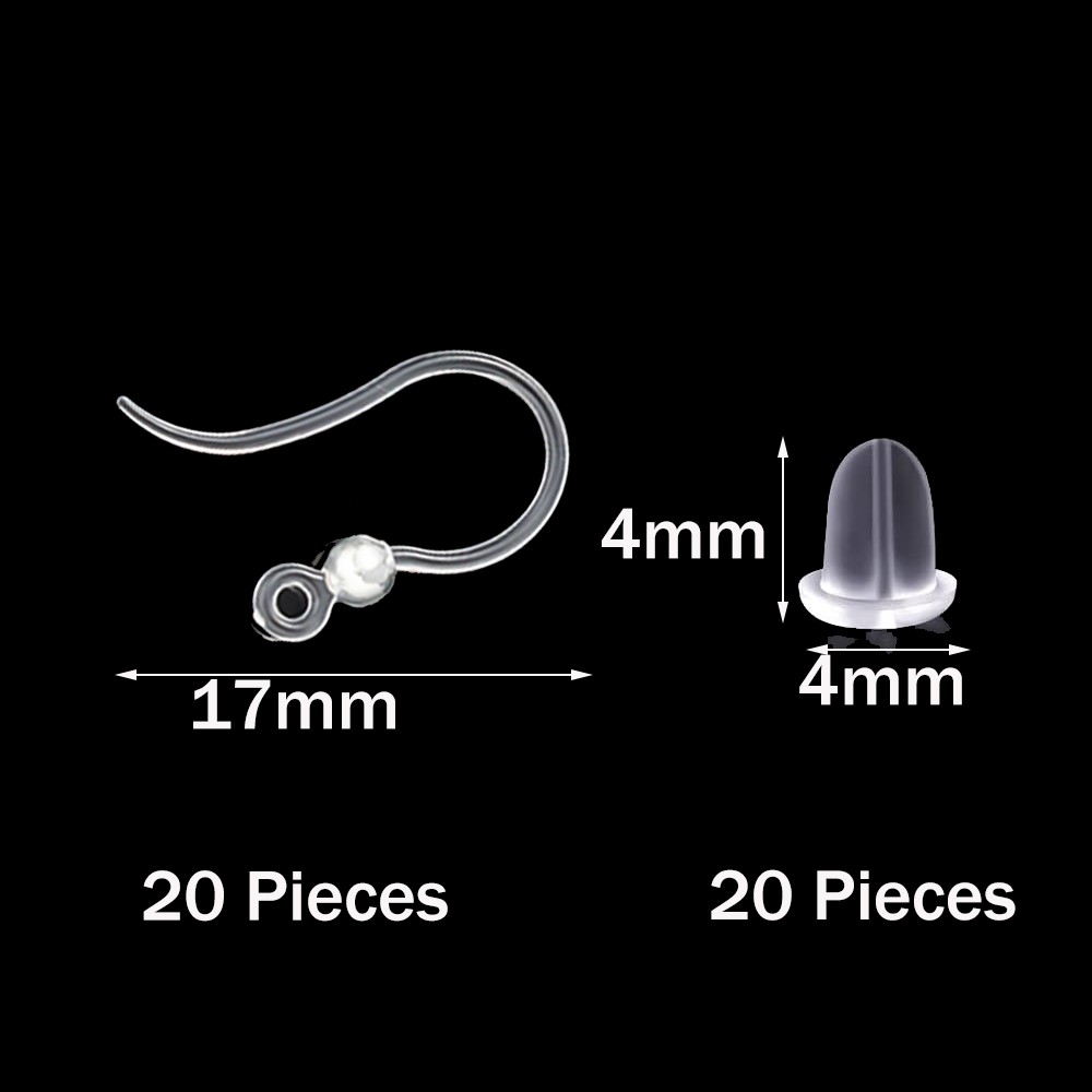 40pcs Clear Plastic Earring Ho - đánh giá và giá Resin Art Jewellery Kit