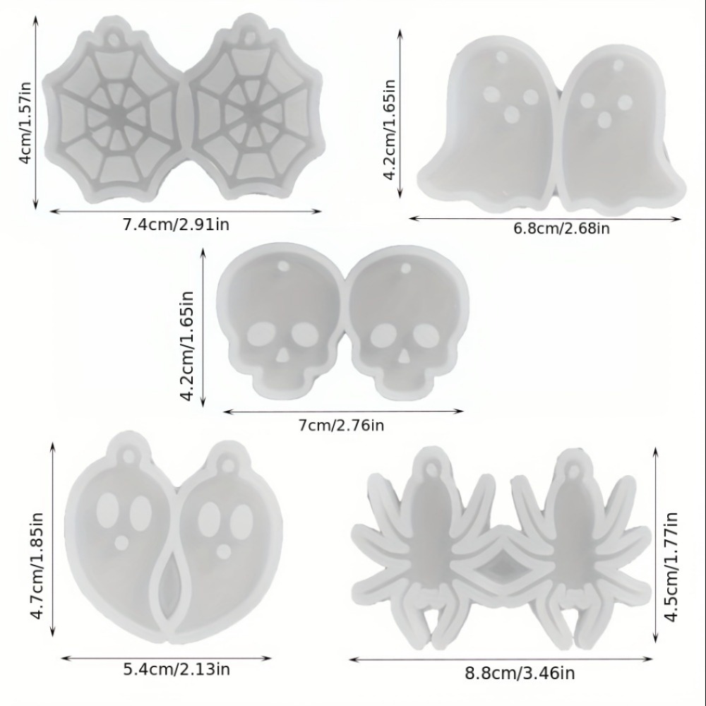 Shiny Cute Ghost Silicone Mold - đánh giá và giá Resin Art A Keychain